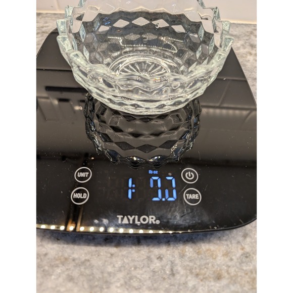 Vintage Homco Clear Glass Cubist Candy Dish‎ - Picture 6 of 6